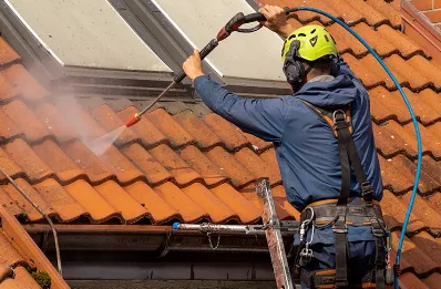 Démoussage et hydrofuge de toiture à Duerne